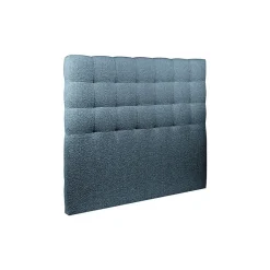 Sommeil De Plomb Lit avec tête de lit capitonnée et sommier kit - Lit en bois massif