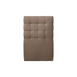 Sommeil De Plomb Lit avec tête de lit capitonnée velours et sommier - Lit en bois massif