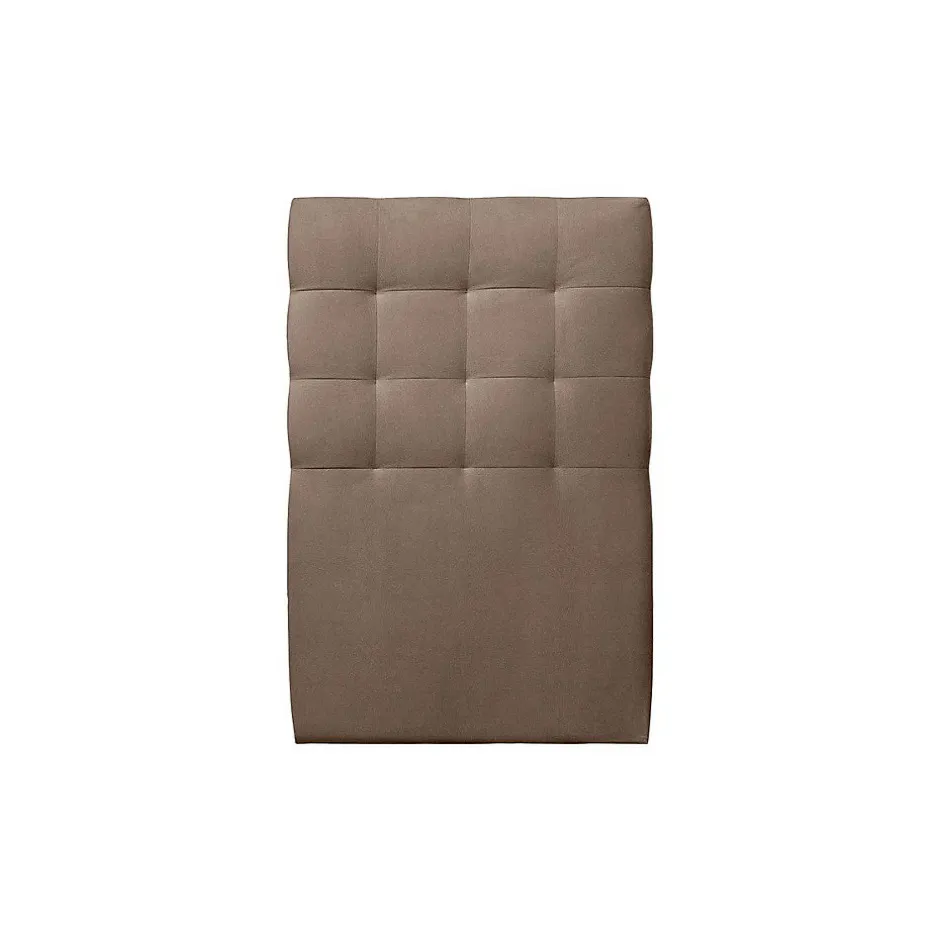 Sommeil De Plomb Lit avec tête de lit capitonnée velours et sommier - Lit en bois massif