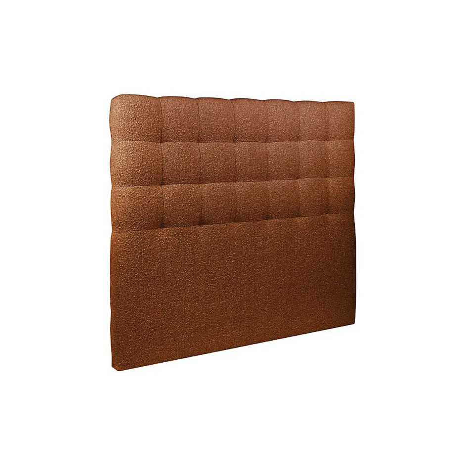 Sommeil De Plomb Lit avec tête de lit capitonnée et sommier kit - Lit en bois massif