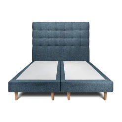 Sommeil De Plomb Lit avec tête de lit capitonnée et sommier tapissier - Lit en bois massif