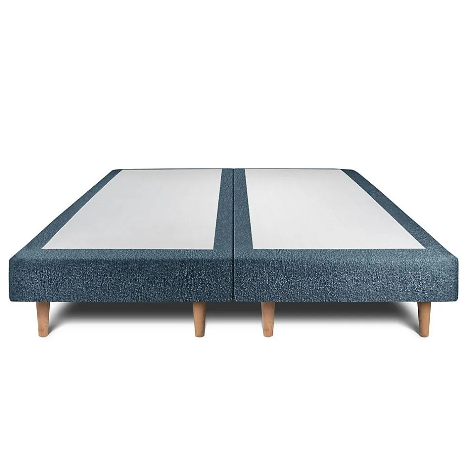 Sommeil De Plomb Lit avec tête de lit capitonnée et sommier tapissier - Lit en bois massif