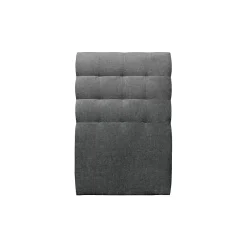 Sommeil De Plomb Lit avec tête de lit capitonnée tissu et sommier tapissier - Lit en bois massif