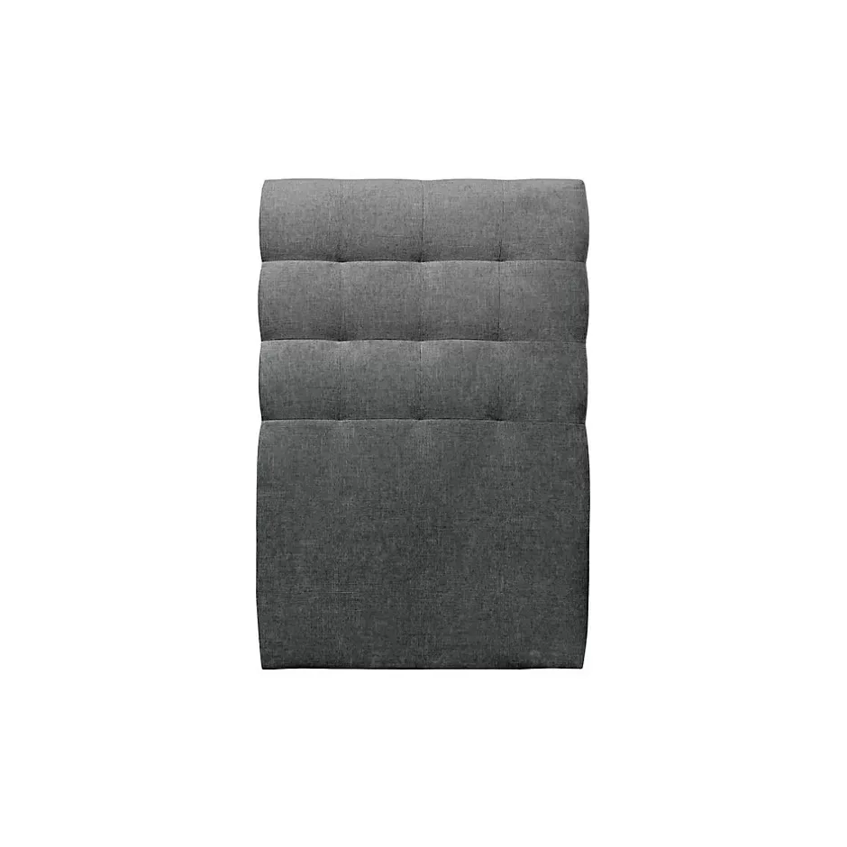 Sommeil De Plomb Lit avec tête de lit capitonnée tissu et sommier tapissier - Lit en bois massif