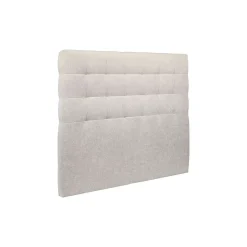 Sommeil De Plomb Lit avec tête de lit capitonnée tissu et sommier tapissier - Lit en bois massif Online