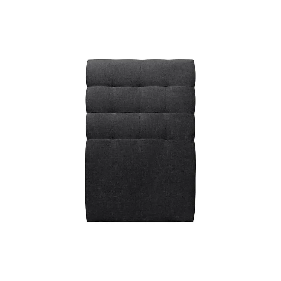 Sommeil De Plomb Lit avec tête de lit capitonnée tissu et sommier tapissier - Lit en bois massif
