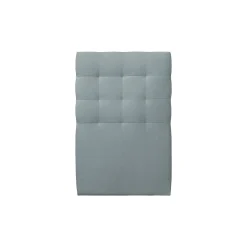Sommeil De Plomb Lit avec tête de lit capitonnée velours et sommier kit - Lit en bois massif