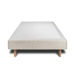 Sommeil De Plomb Lit avec tête de lit capitonnée et sommier tapissier - Lit en bois massif