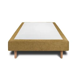 Sommeil De Plomb Lit avec tête de lit capitonnée tissu et sommier tapissier - Lit en bois massif Best