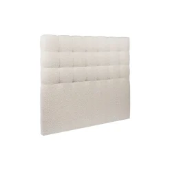 Sommeil De Plomb Lit avec tête de lit capitonnée et sommier kit - Lit en bois massif