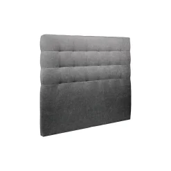 Sommeil De Plomb Lit avec tête de lit capitonnée tissu et sommier tapissier - Lit en bois massif New