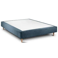 Sommeil De Plomb Lit avec tête de lit capitonnée et sommier tapissier - Lit en bois massif Best