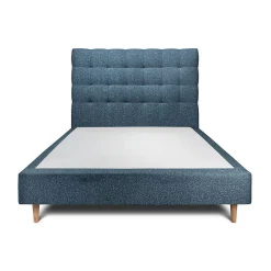 Sommeil De Plomb Lit avec tête de lit capitonnée et sommier tapissier - Lit en bois massif Best