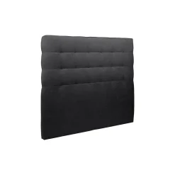 Sommeil De Plomb Lit avec tête de lit capitonnée tissu et sommier tapissier - Lit en bois massif Sale