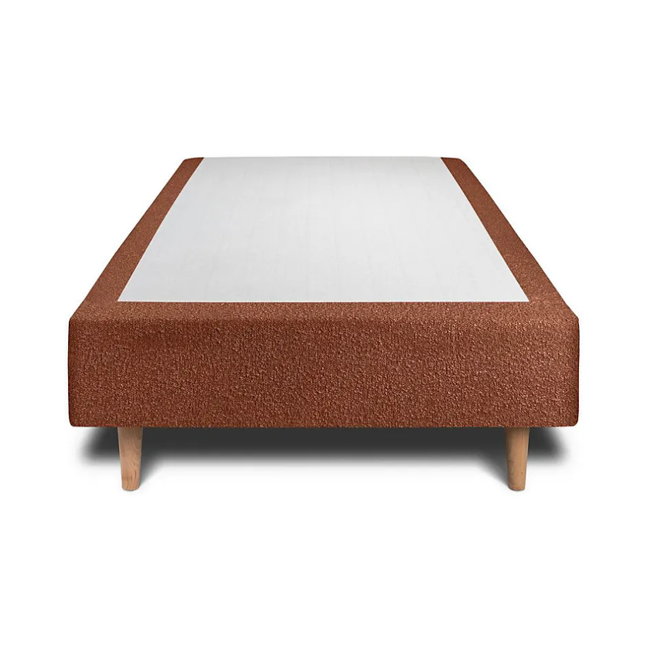 Sommeil De Plomb Lit avec tête de lit capitonnée et sommier tapissier - Lit en bois massif