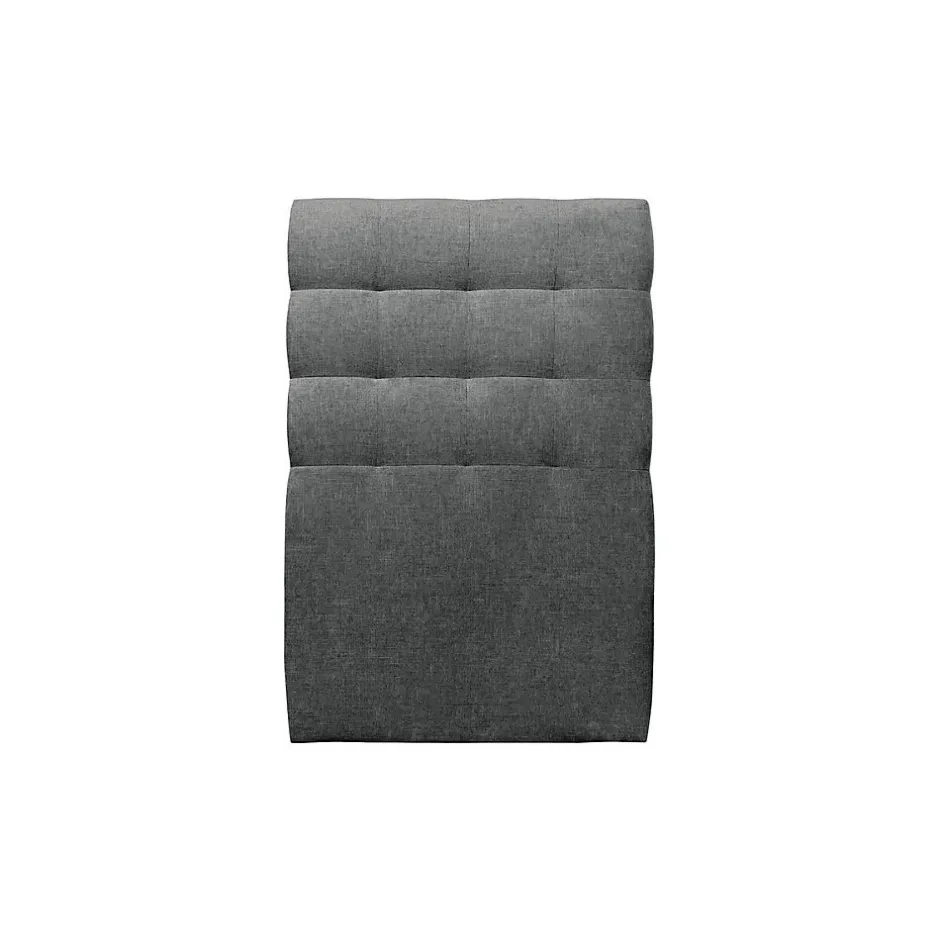 Sommeil De Plomb Lit avec tête de lit capitonnée tissu et sommier tapissier - Lit en bois massif