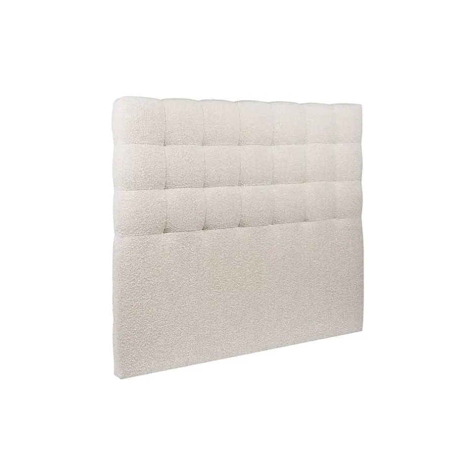 Sommeil De Plomb Lit avec tête de lit capitonnée et sommier tapissier - Lit en bois massif New