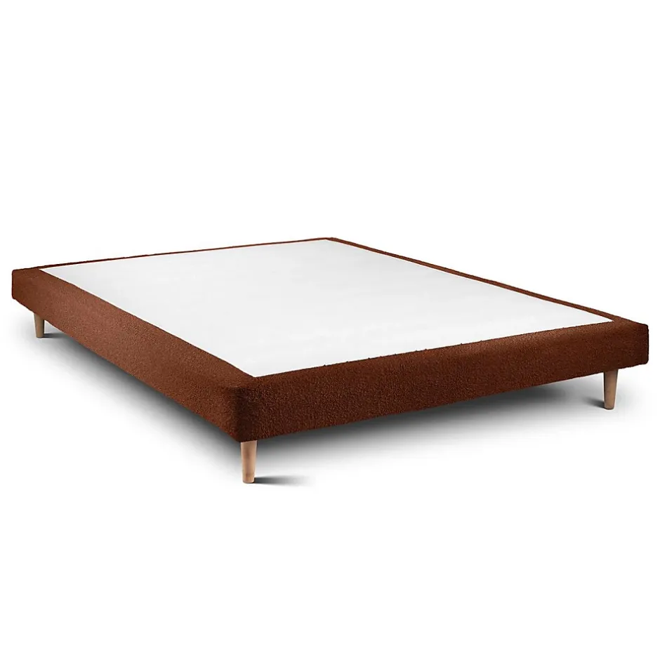 Sommeil De Plomb Lit avec tête de lit capitonnée et sommier tapissier - Lit en bois massif Clearance