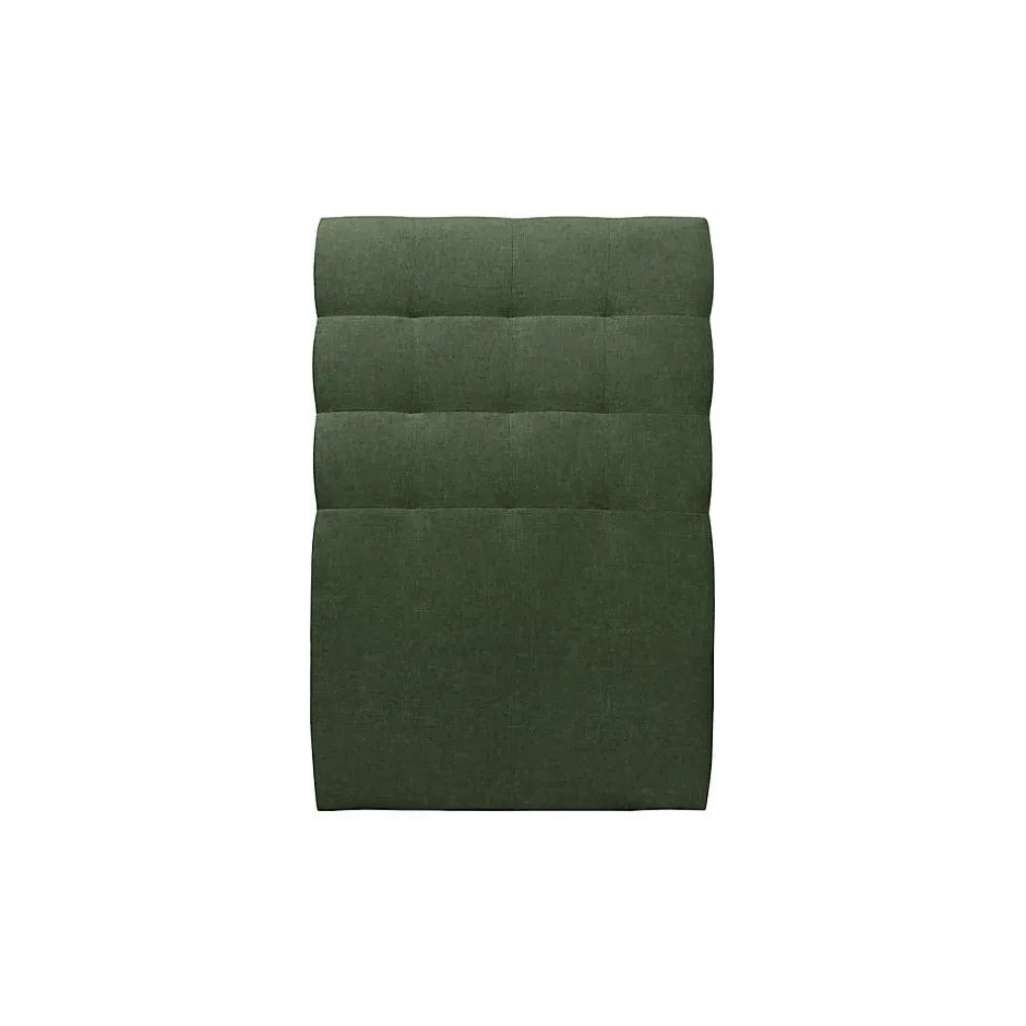 Sommeil De Plomb Lit avec tête de lit capitonnée tissu et sommier tapissier - Lit en bois massif