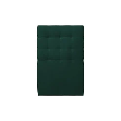 Sommeil De Plomb Lit avec tête de lit capitonnée velours et sommier - Lit en bois massif