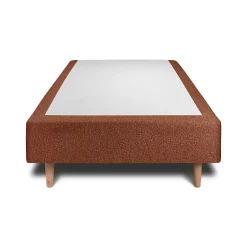 Sommeil De Plomb Lit avec tête de lit capitonnée et sommier tapissier - Lit en bois massif Clearance