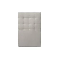 Sommeil De Plomb Lit avec tête de lit capitonnée velours et sommier kit - Lit en bois massif