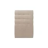 Sommeil De Plomb Lit avec tête de lit capitonnée tissu et sommier tapissier - Lit en bois massif
