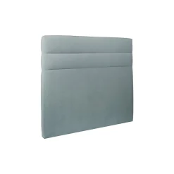 Sommeil De Plomb Lit avec tête de lit lignes velours et sommier kit - Lit en bois massif Online