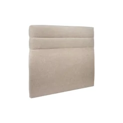 Sommeil De Plomb Lit avec tête de lit lignes tissu et sommier kit - Lit en bois massif