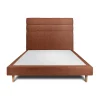 Sommeil De Plomb Lit avec tête de lit lignes bouclette et sommier tapissier - Lit en bois massif Online