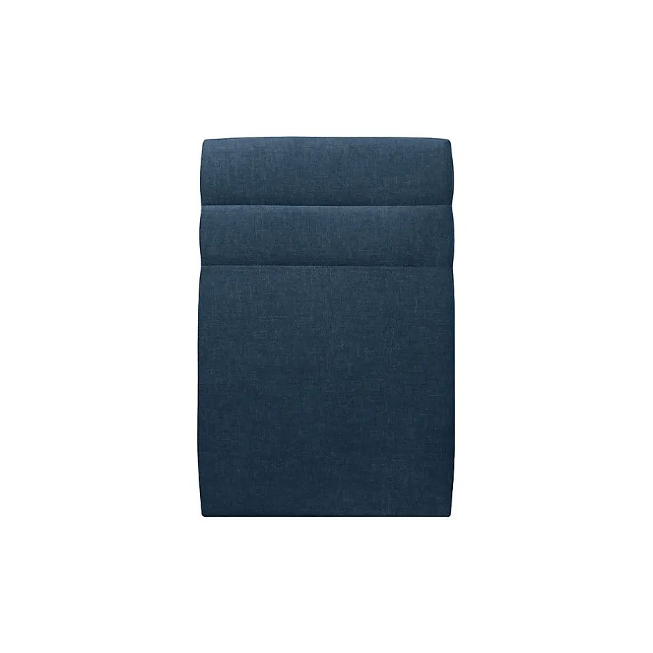 Sommeil De Plomb Lit avec tête de lit lignes tissu et sommier tapissier - Lit en bois massif