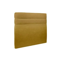 Sommeil De Plomb Lit avec tête de lit lignes tissu et sommier kit - Lit en bois massif