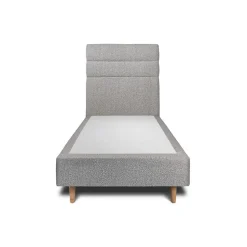Sommeil De Plomb Lit avec tête de lit lignes bouclette et sommier tapissier - Lit en bois massif New
