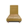 Sommeil De Plomb Lit avec tête de lit lignes tissu et sommier kit - Lit en bois massif