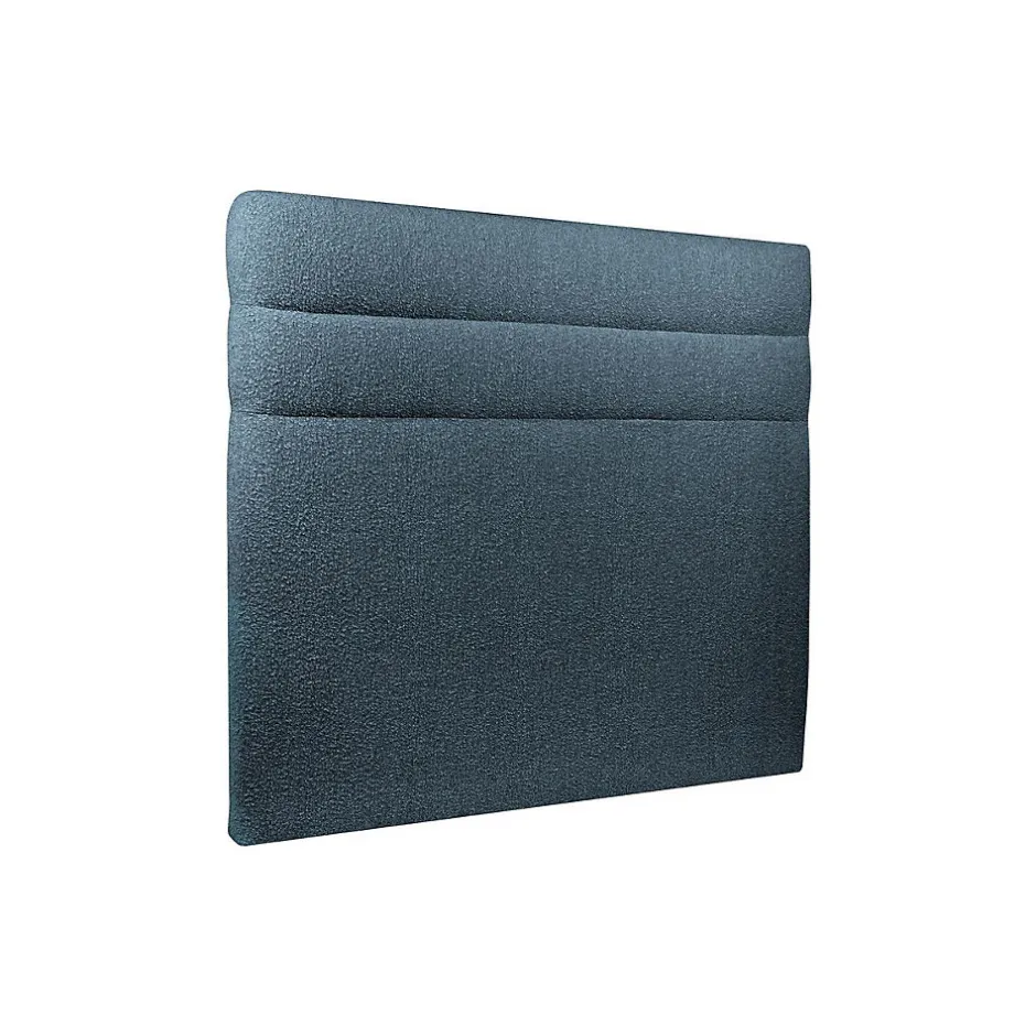Sommeil De Plomb Lit avec tête de lit lignes bouclette et sommier kit - Lit en bois massif Outlet