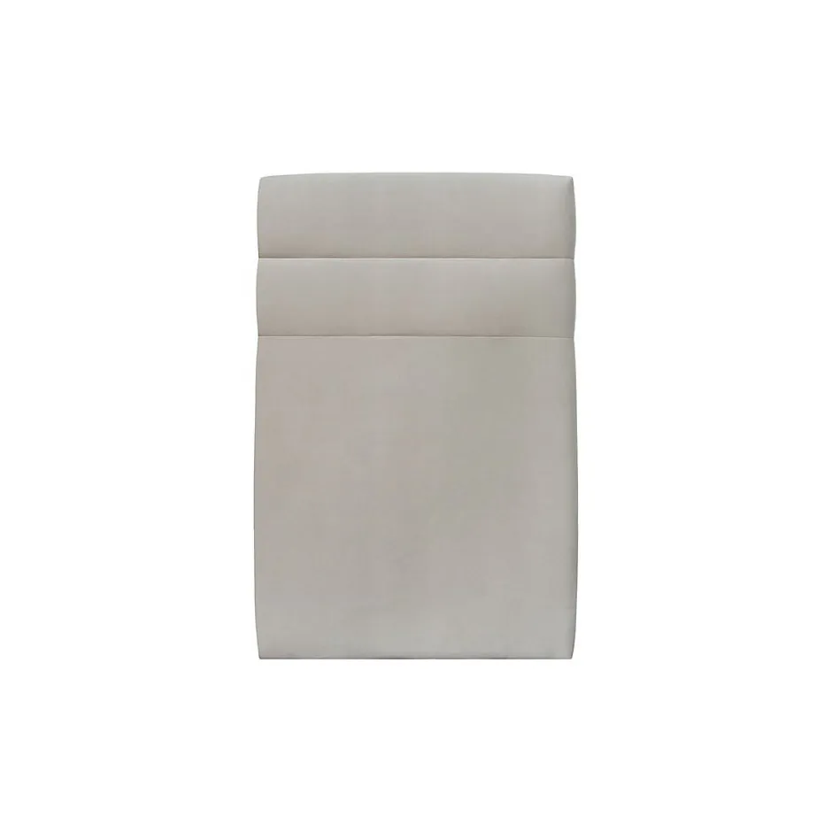 Sommeil De Plomb Lit avec tête de lit lignes velours et sommier kit - Lit en bois massif