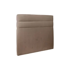 Sommeil De Plomb Lit avec tête de lit lignes velours et sommier kit - Lit en bois massif