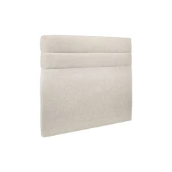 Sommeil De Plomb Lit avec tête de lit lignes tissu et sommier tapissier - Lit en bois massif