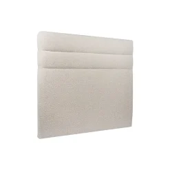 Sommeil De Plomb Lit avec tête de lit lignes bouclette et sommier tapissier - Lit en bois massif Discount