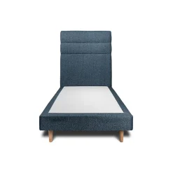 Sommeil De Plomb Lit avec tête de lit lignes bouclette et sommier tapissier - Lit en bois massif Hot