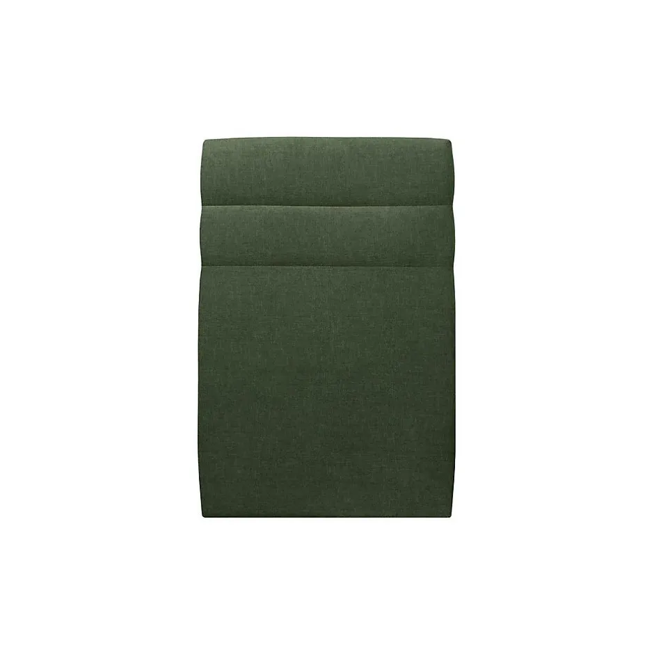 Sommeil De Plomb Lit avec tête de lit lignes tissu et sommier tapissier - Lit en bois massif