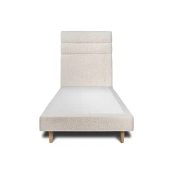 Sommeil De Plomb Lit avec tête de lit lignes bouclette et sommier tapissier - Lit en bois massif Hot