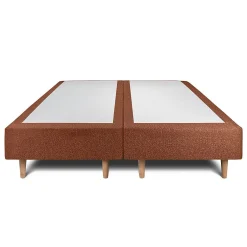 Sommeil De Plomb Lit avec tête de lit lignes bouclette et sommier tapissier - Lit en bois massif Discount