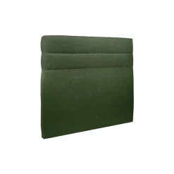Sommeil De Plomb Lit avec tête de lit lignes tissu et sommier kit - Lit en bois massif
