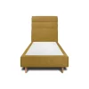 Sommeil De Plomb Lit avec tête de lit lignes tissu et sommier tapissier - Lit en bois massif