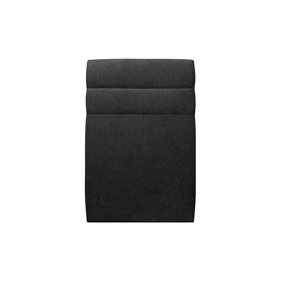 Sommeil De Plomb Lit avec tête de lit lignes tissu et sommier tapissier - Lit en bois massif