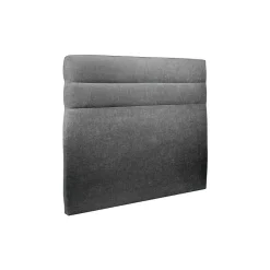 Sommeil De Plomb Lit avec tête de lit lignes tissu et sommier tapissier - Lit en bois massif Outlet