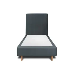 Sommeil De Plomb Lit avec tête de lit tapissier velours et sommier tapissier - Lit en bois massif Clearance