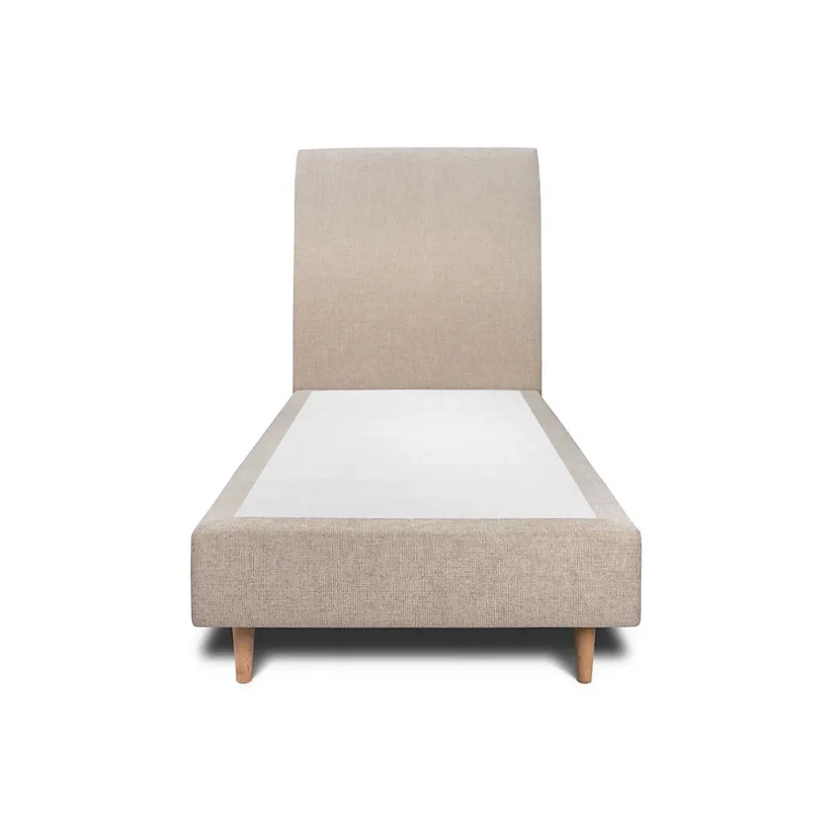 Sommeil De Plomb Lit avec tête de lit tapissier tissu et sommier tapissier - Lit en bois massif Hot