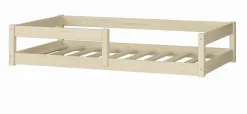 Enfant Kobi Lit bas Nordi 140x70 - Montessori bois naturel, lit enfant avec barreaux
